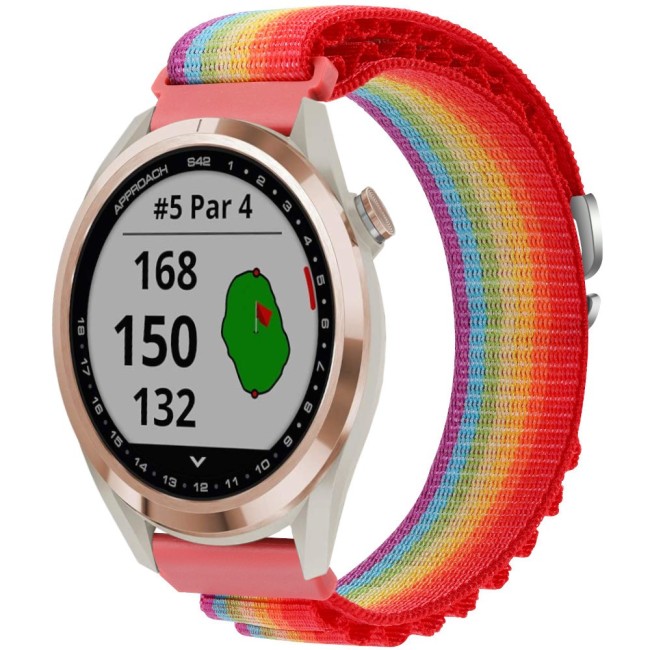 Estuyoya Correa loop nylon Garmin Approach S42 Rainbow