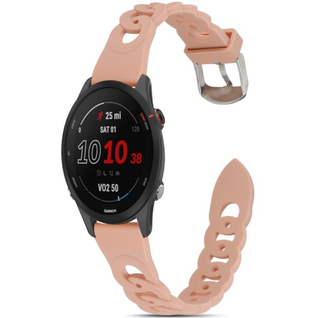 Estuyoya Correa silicona Diseño Cadena Garmin Forerunner 255 Rosa