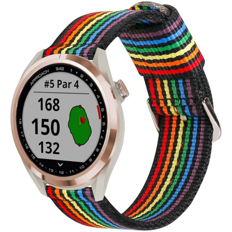 Estuyoya Correa nylon Garmin Approach S42 lgtbi black