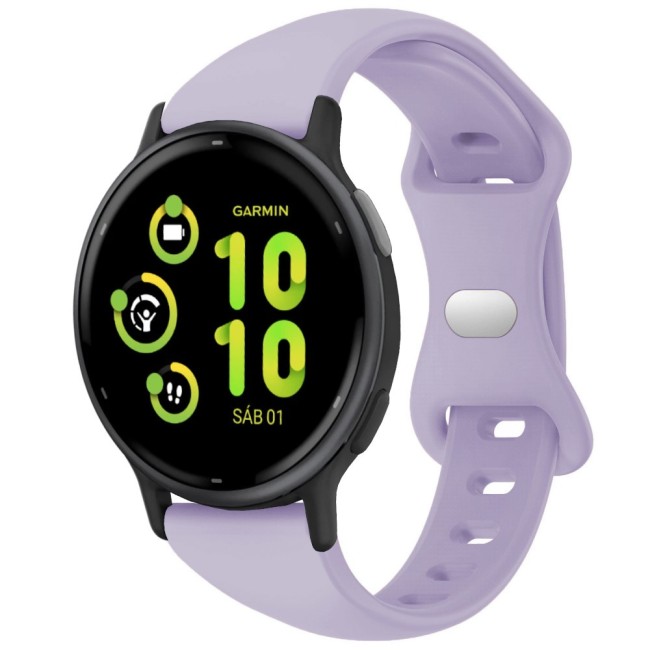 Estuyoya Correa silicona Fina Garmin Vivoactive 5 Lila