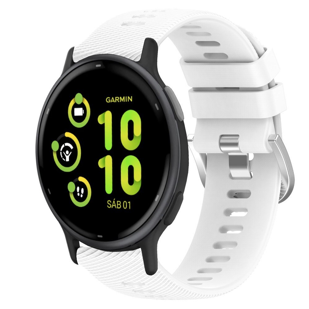 Estuyoya Correa silicona Hebilla Deportiva Garmin Vivoactive 5 Blanco