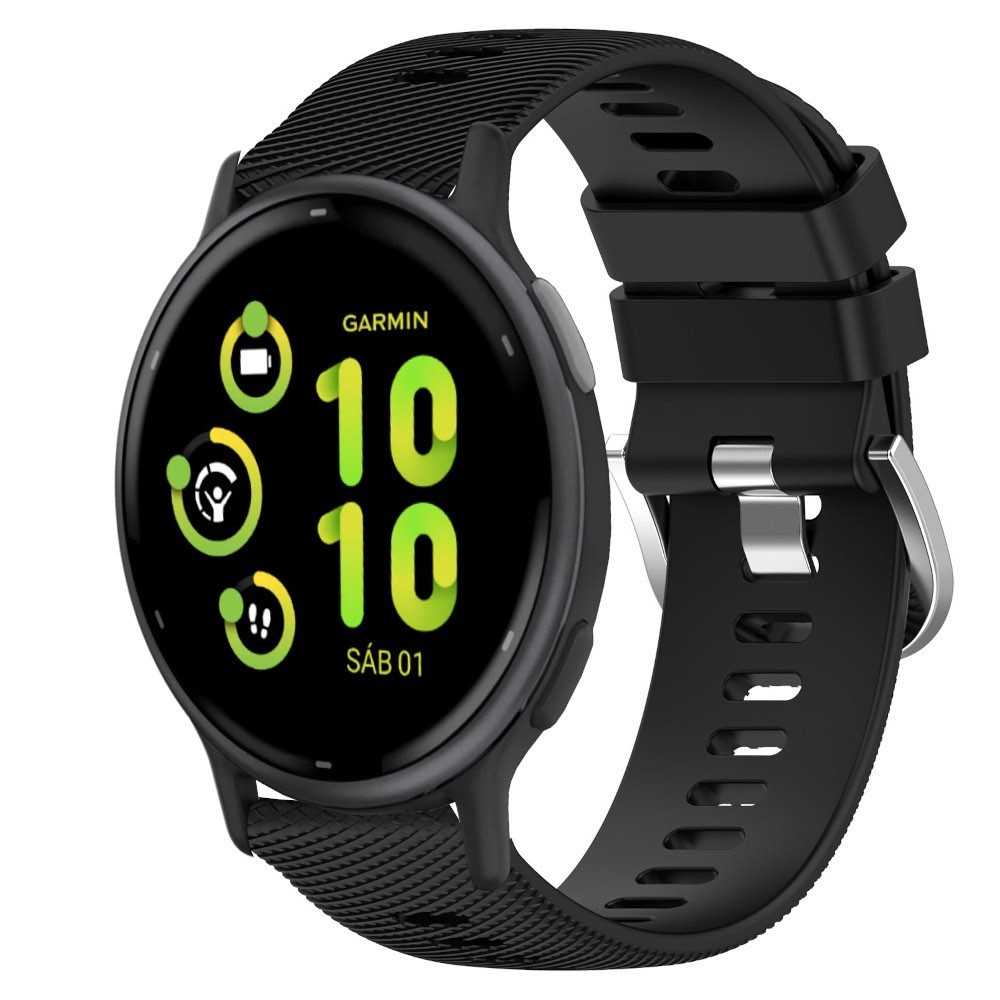 Estuyoya Correa silicona Hebilla Deportiva Garmin Vivoactive 5 Negro