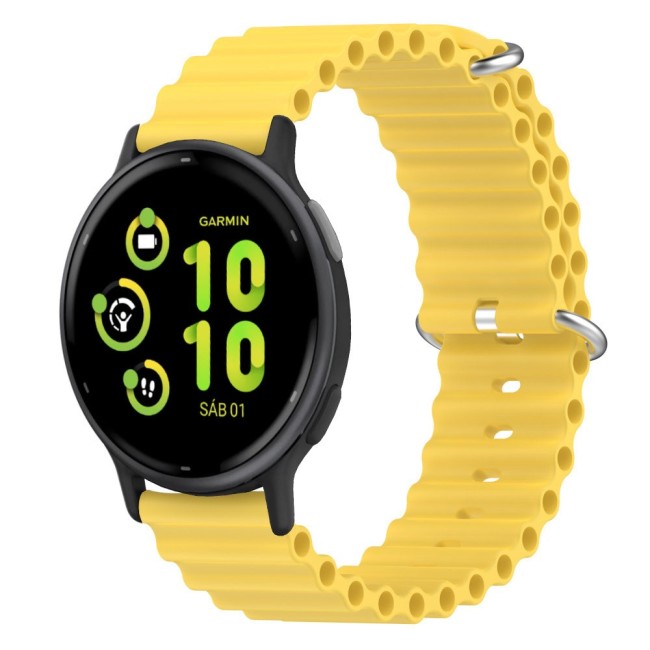 Estuyoya Correa silicona Ocean Garmin Vivoactive 5 amarillo