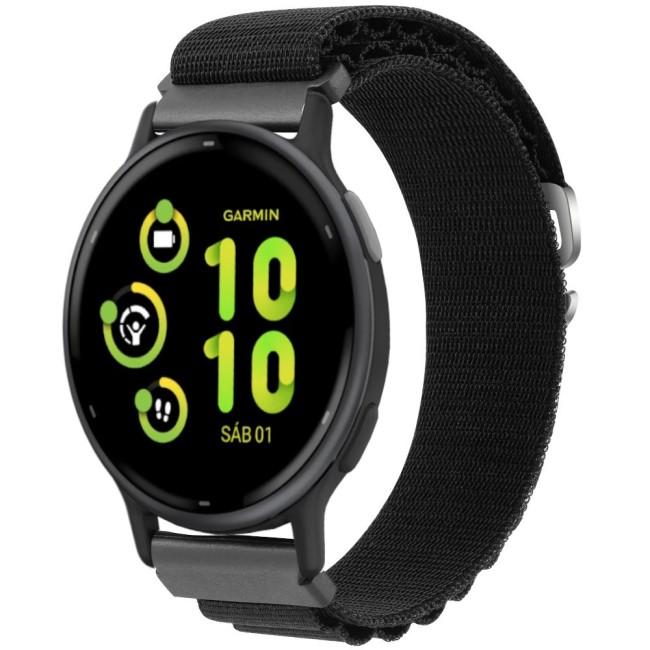 Estuyoya Correa loop nylon Garmin Vivoactive 5 Negro