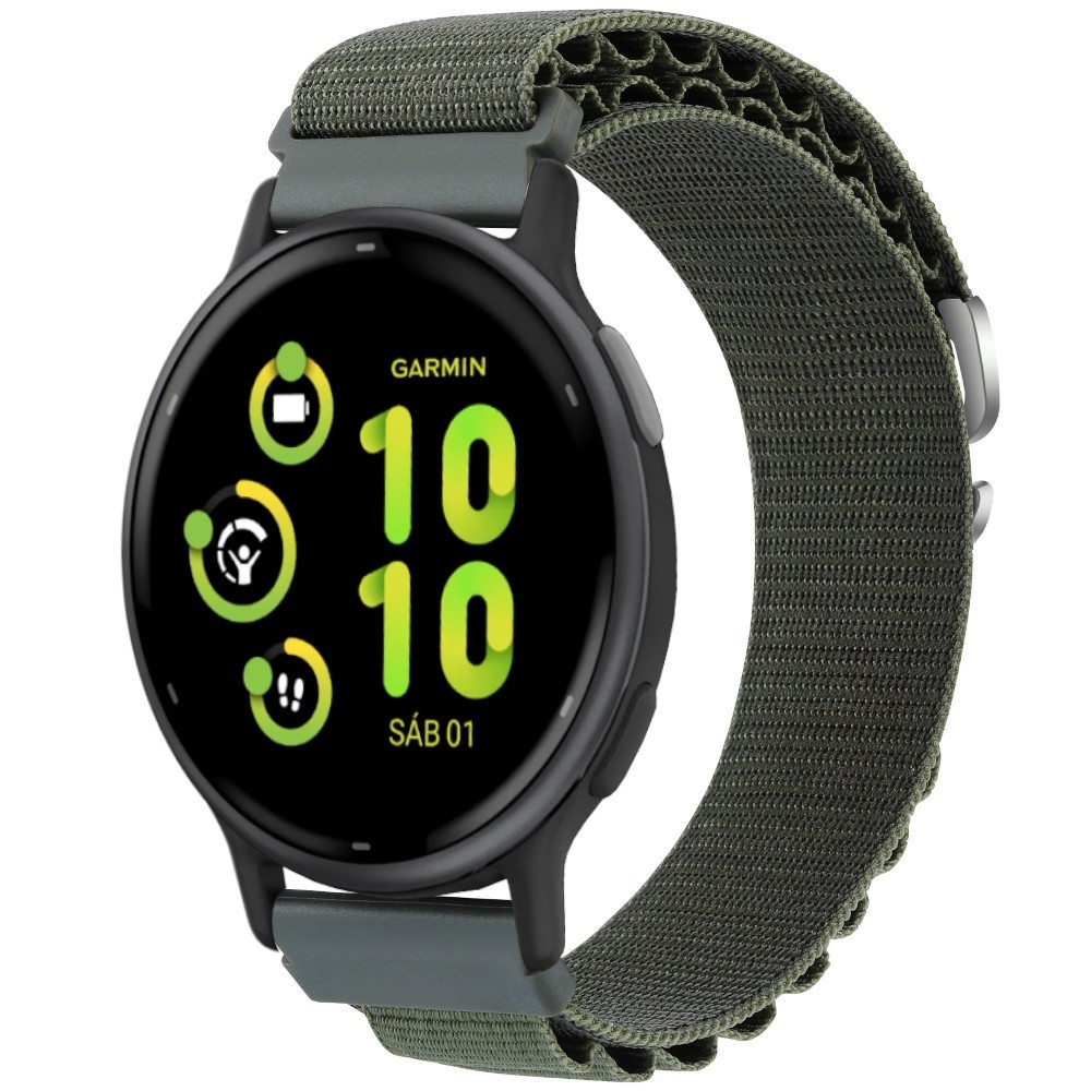 Estuyoya Correa loop nylon Garmin Vivoactive 5 Verde Militar