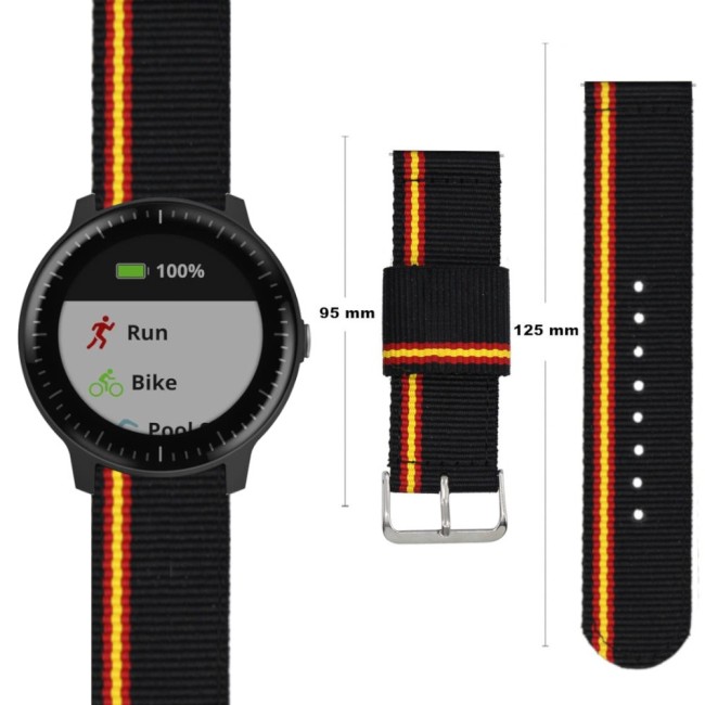 Estuyoya Correa nylon Garmin Vivoactive 5 España lineblack