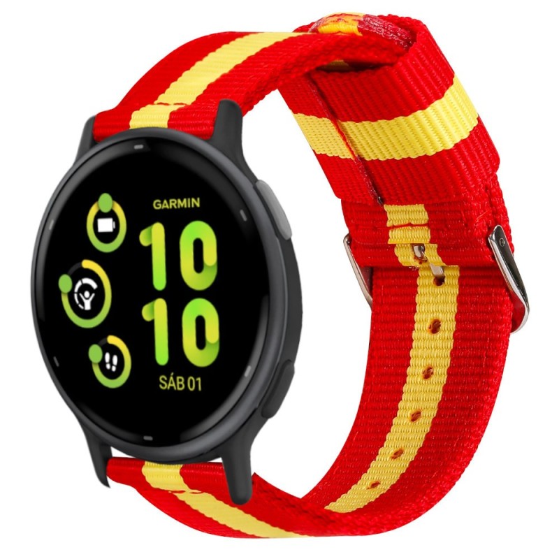 Estuyoya Correa nylon Garmin Vivoactive 5 España rojigualda