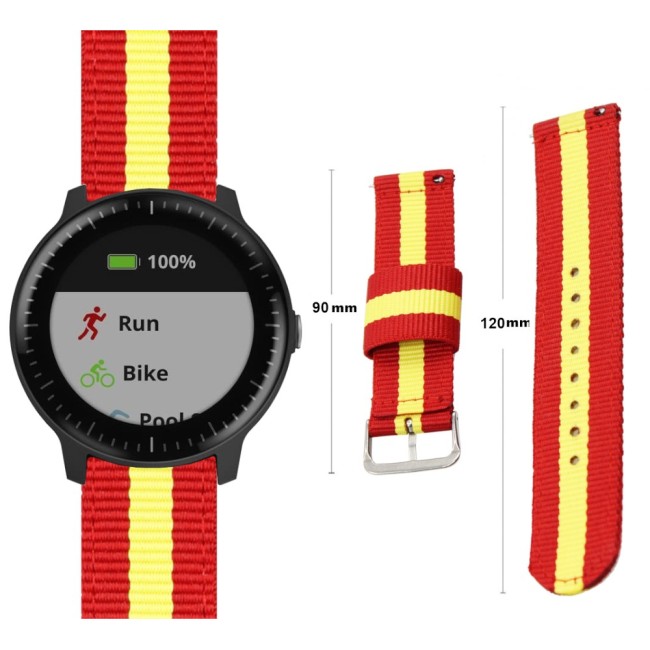 Estuyoya Correa nylon Garmin Vivoactive 5 España rojigualda