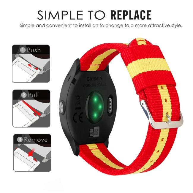 Estuyoya Correa nylon Garmin Vivoactive 5 España rojigualda