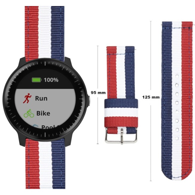 Estuyoya Correa nylon Garmin Vivoactive 5 Francia