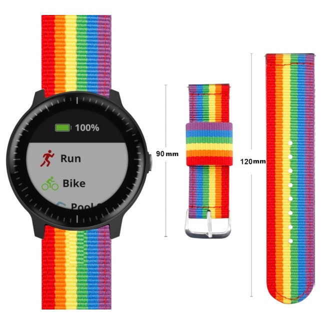 Estuyoya Correa nylon Garmin Vivoactive 5 lgtbi