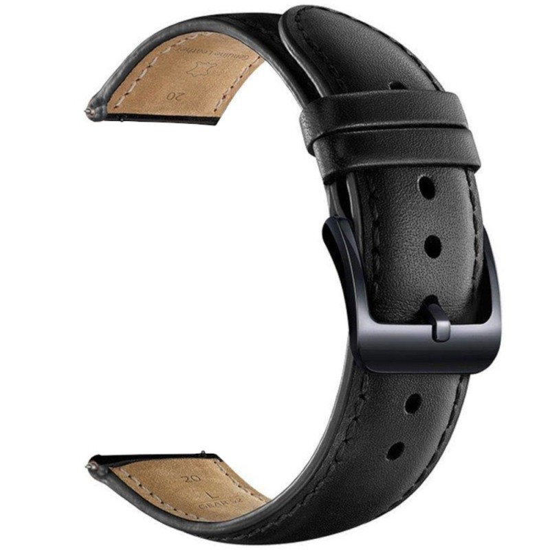 Estuyoya Correa cuero Clasica Garmin Vivoactive 5 negro