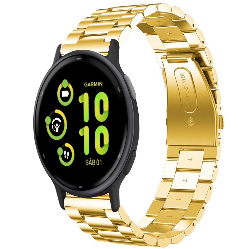 Estuyoya Correa metal acero Garmin Vivoactive 5 oro