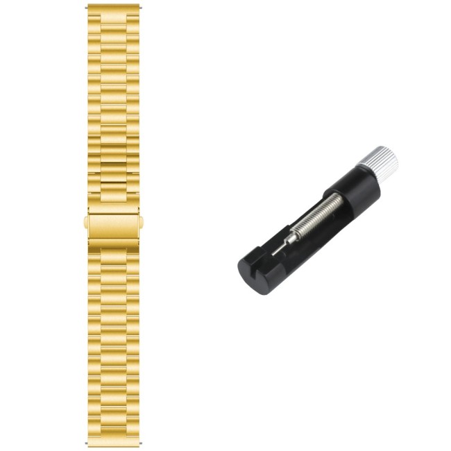 Estuyoya Correa metal acero Garmin Vivoactive 5 oro