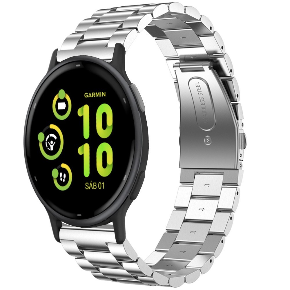 Estuyoya Correa metal acero Garmin Vivoactive 5 plata