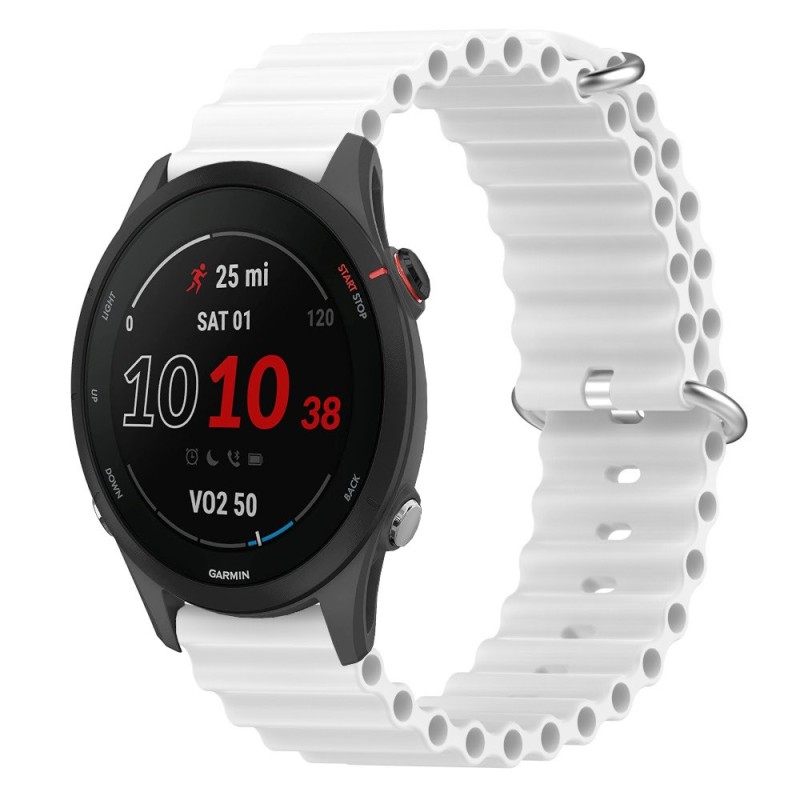 Estuyoya Correa silicona Ocean Garmin Forerunner 255 blanco