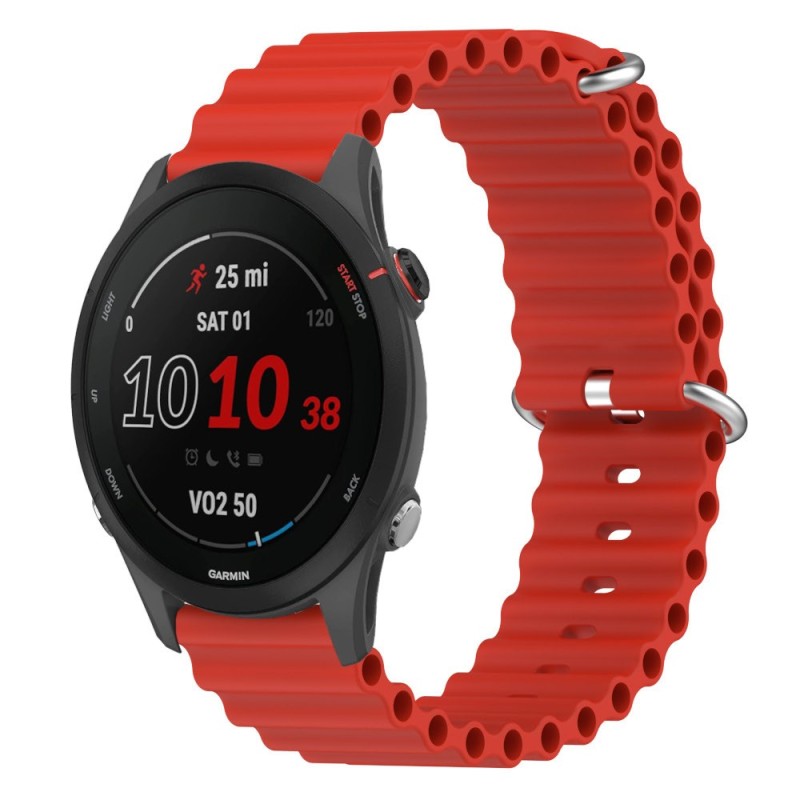 Estuyoya Correa silicona Ocean Garmin Forerunner 255 rojo