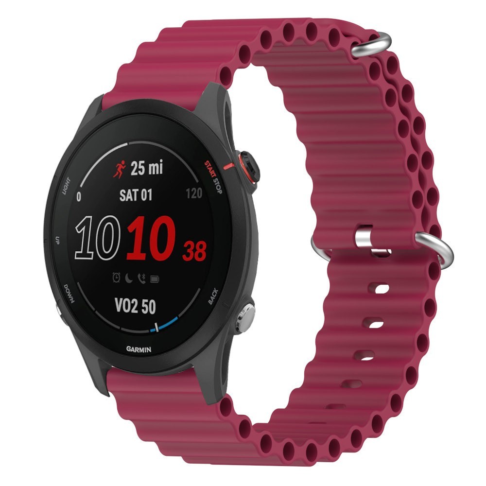 Estuyoya Correa silicona Ocean Garmin Forerunner 255 rojo vino