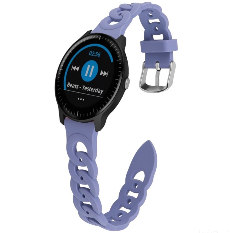 Estuyoya Correa silicona Diseño Cadena Garmin Vivoactive 3 Violeta