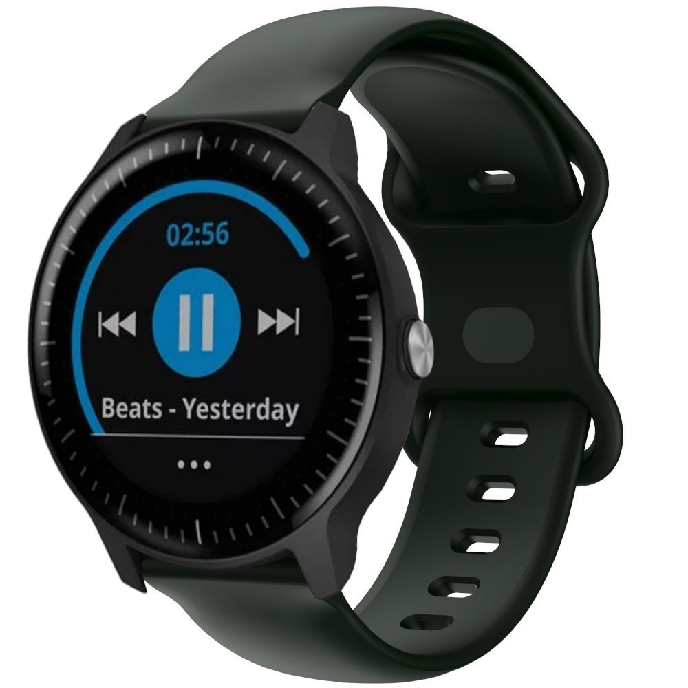 Estuyoya Correa silicona Doble Cierre Garmin Vivoactive 3 Negro