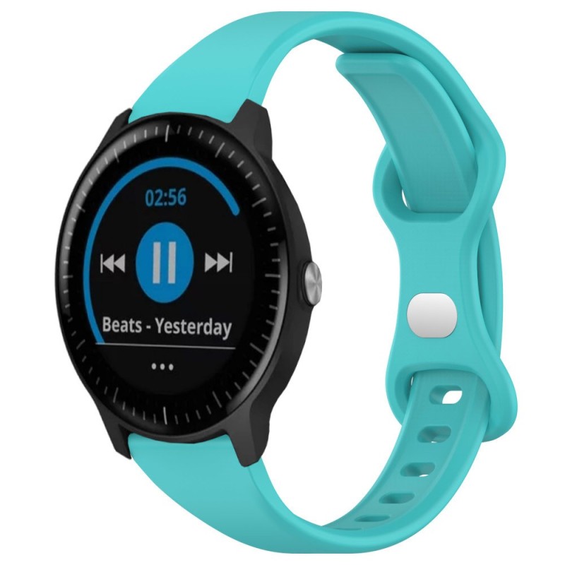 Estuyoya Correa silicona Fina Garmin Vivoactive 3 Azul Turquesa