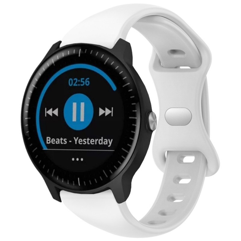 Estuyoya Correa silicona Fina Garmin Vivoactive 3 Blanco