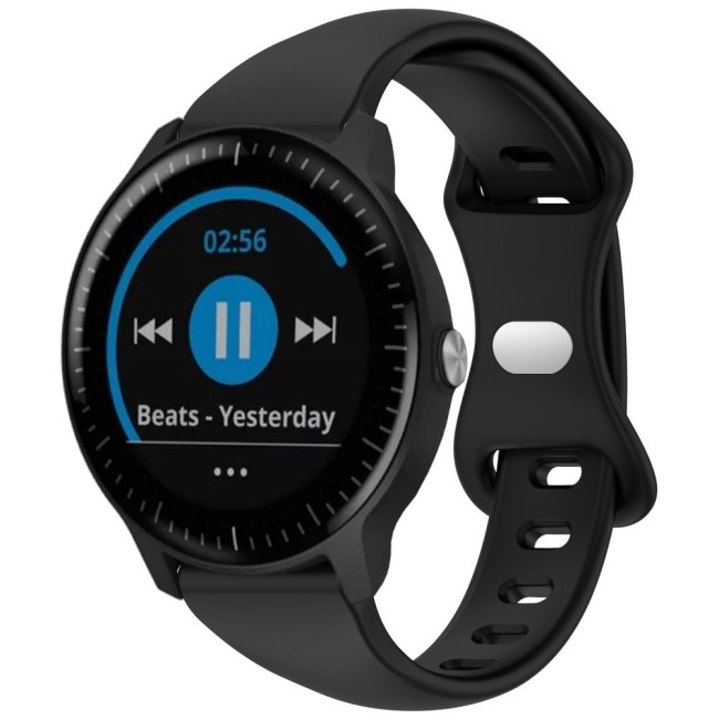 Estuyoya Correa silicona Fina Garmin Vivoactive 3 Negro