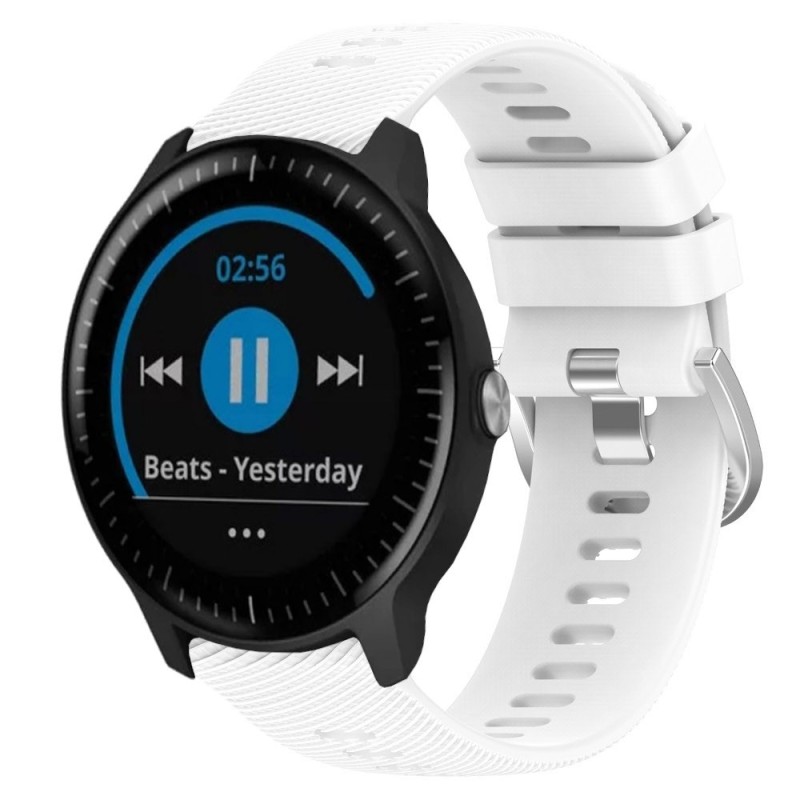 Estuyoya Correa silicona Hebilla Deportiva Garmin Vivoactive 3 Blanco