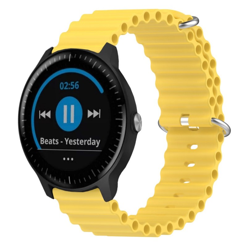 Estuyoya Correa silicona Ocean Garmin Vivoactive 3 amarillo