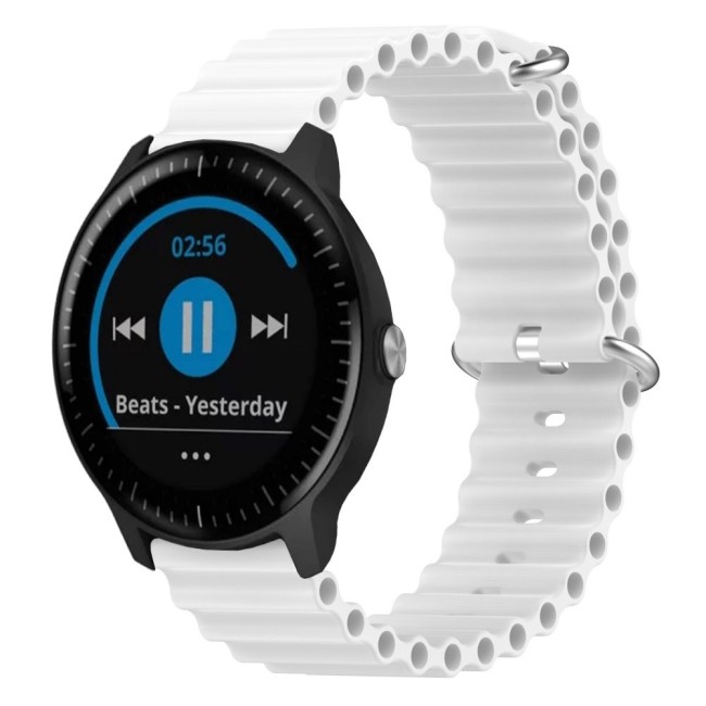 Estuyoya Correa silicona Ocean Garmin Vivoactive 3 blanco