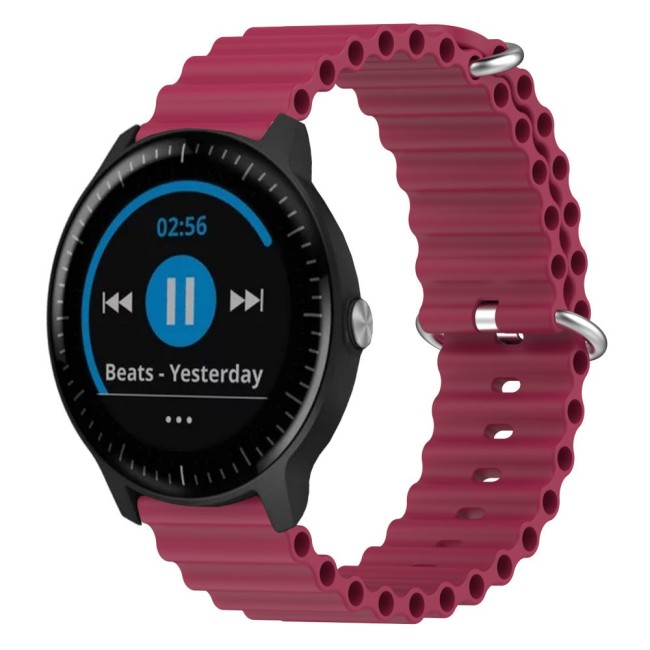 Estuyoya Correa silicona Ocean Garmin Vivoactive 3 rojo vino