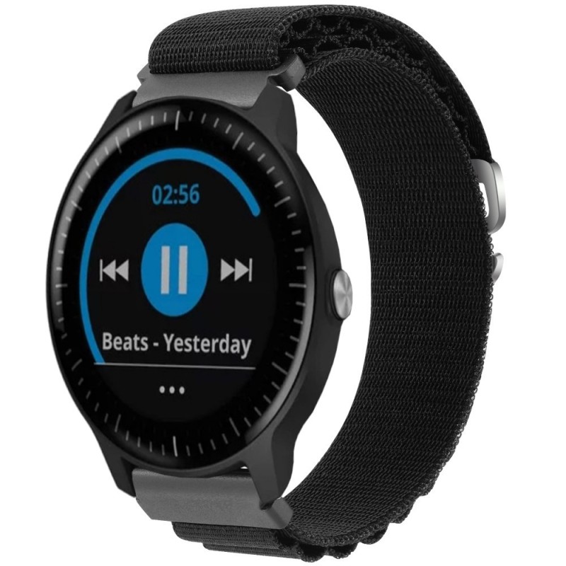 Estuyoya Correa loop nylon Garmin Vivoactive 3 Negro