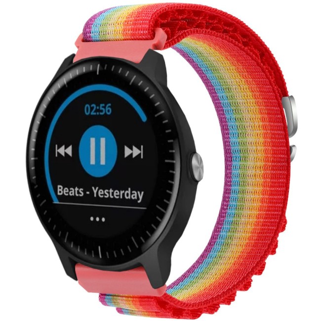 Estuyoya Correa loop nylon Garmin Vivoactive 3 Rainbow