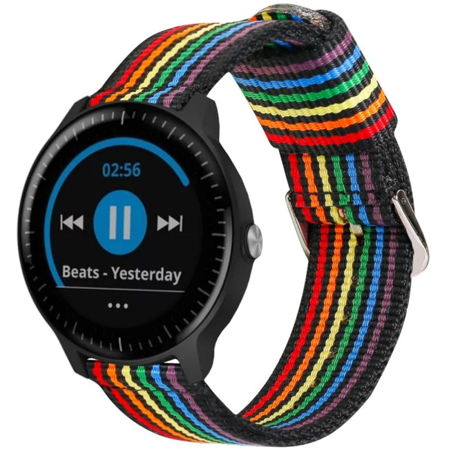 Estuyoya Correa nylon Garmin Vivoactive 3 lgtbi black