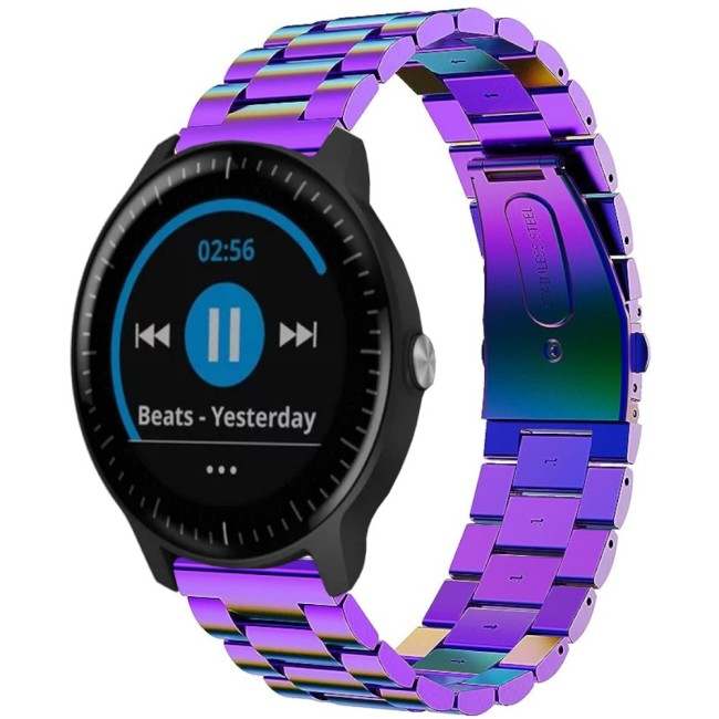 Estuyoya Correa metal acero Garmin Vivoactive 3 multicolor