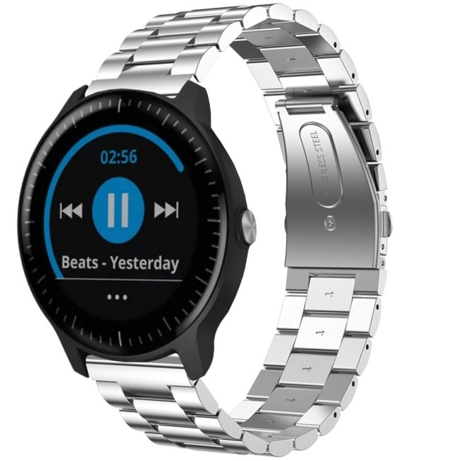 Estuyoya Correa metal acero Garmin Vivoactive 3 plata