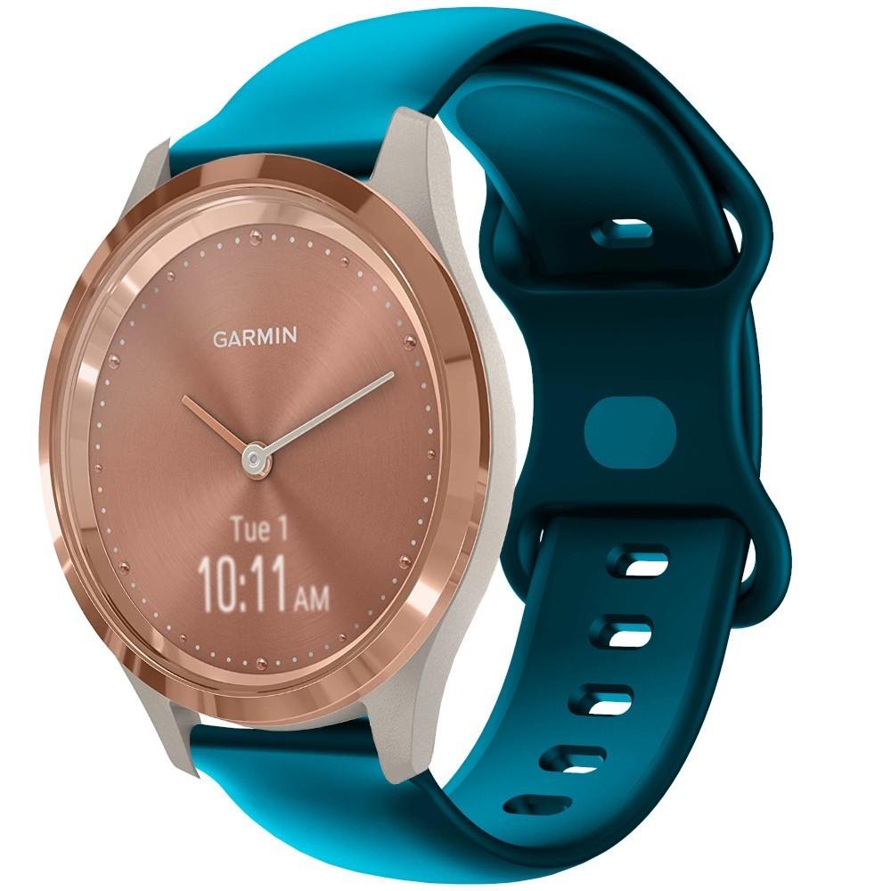 Estuyoya Correa silicona Doble Cierre Garmin Vivomove 3S Azul Eléctrico