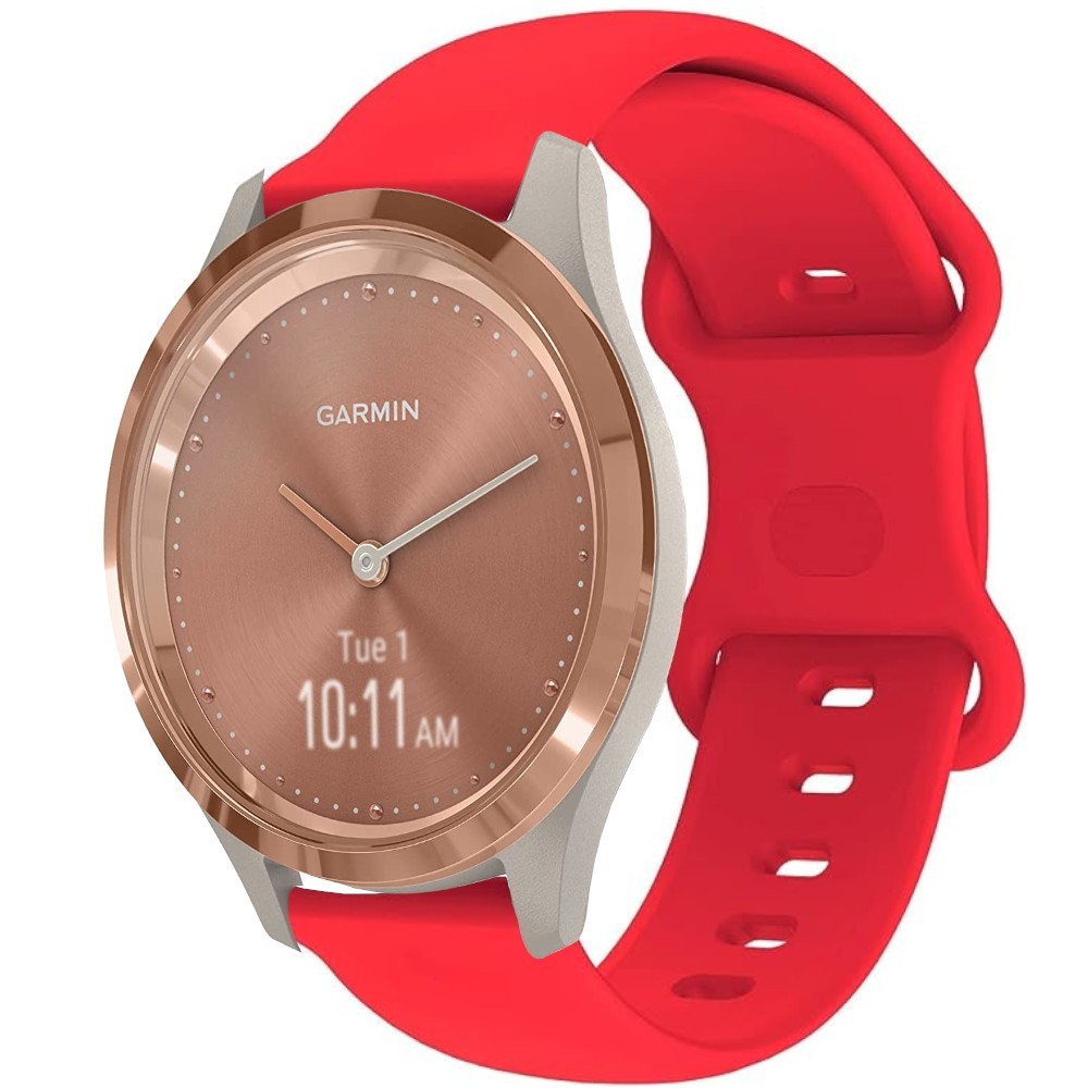 Estuyoya Correa silicona Doble Cierre Garmin Vivomove 3S Rojo