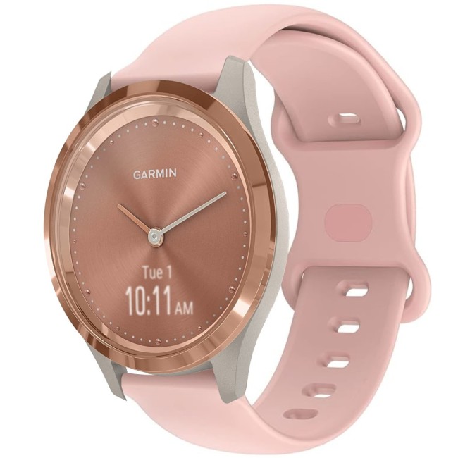 Estuyoya Correa silicona Doble Cierre Garmin Vivomove 3S Rosa