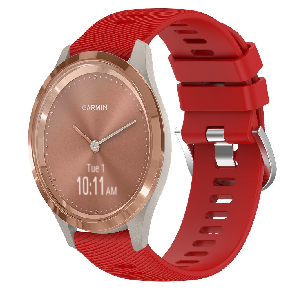 Estuyoya Correa silicona Hebilla Deportiva Garmin Vivomove 3S Rojo