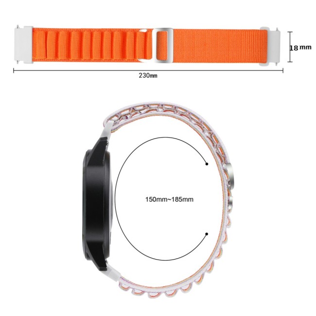 Estuyoya Correa loop nylon Garmin Vivomove 3S Naranja