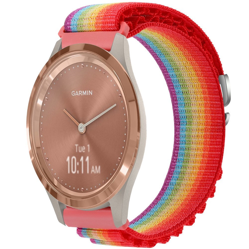 Estuyoya Correa loop nylon Garmin Vivomove 3S Rainbow