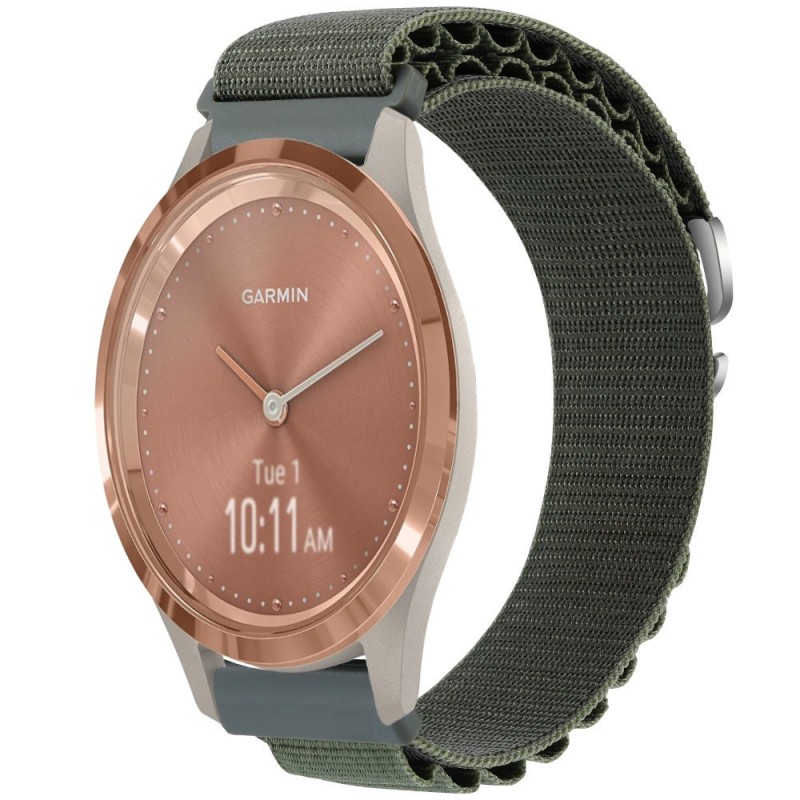 Estuyoya Correa loop nylon Garmin Vivomove 3S Verde