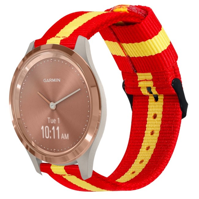 Estuyoya Correa nylon Garmin Vivomove 3S España rojigualda